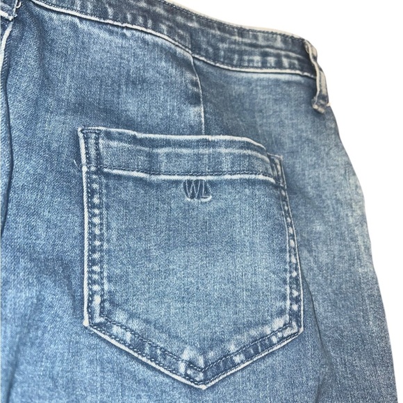 WASH LAB - DenimBlue Washed 
Trumpet Skirt with Slit in the  back  | Size 31 - Picture 6 of 10